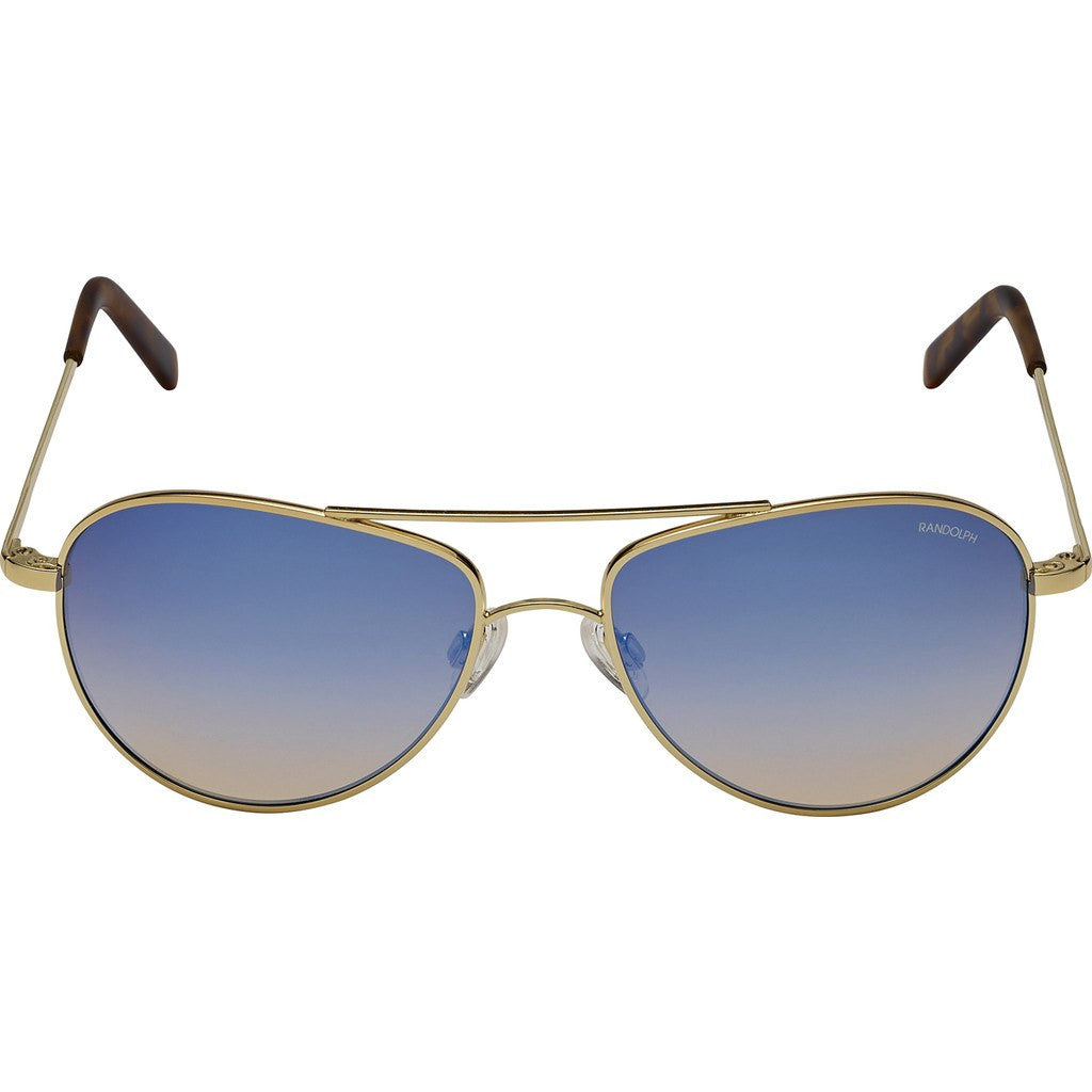 Randolph Engineering The Hawk 23K Gold Sunglasses Oasis Metallic Nylon ...