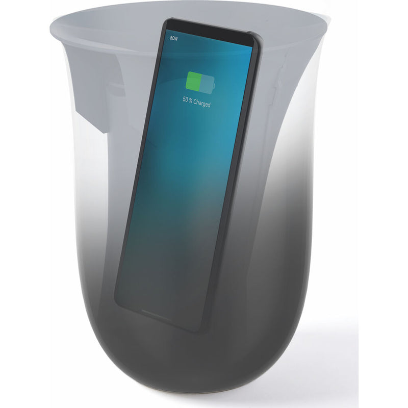 Lexon Oblio Wireless Charging Station & Uv Sanitizer | Matt Black