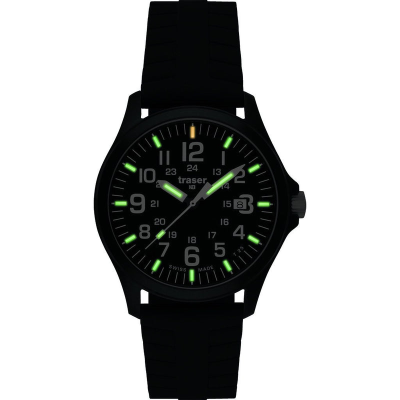 traser H3 Officer Pro Sapphire Watch | Silicone Strap