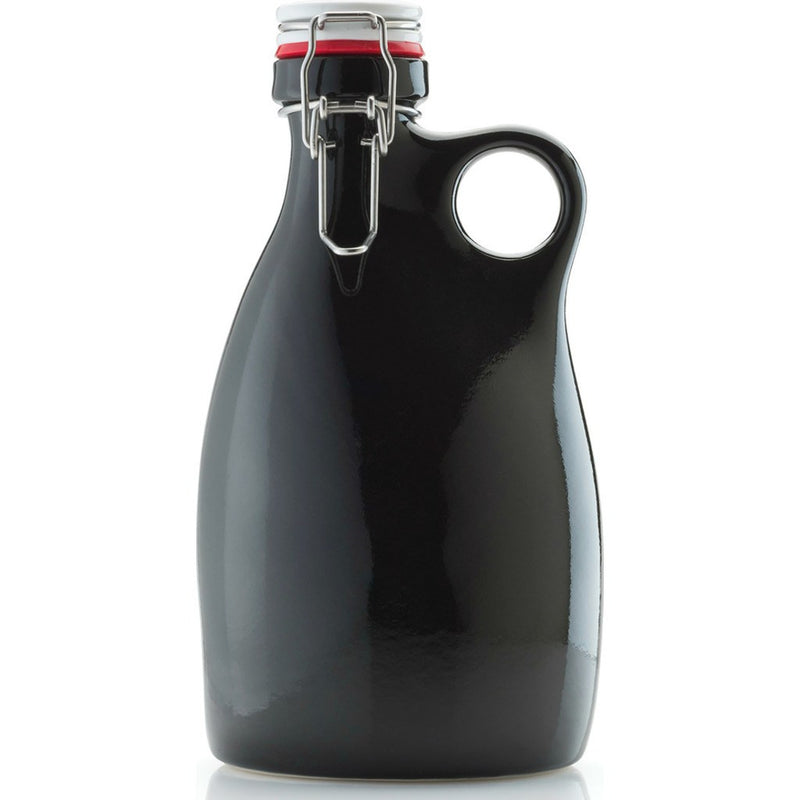 Orange Vessel Co. Stoneware Growler 64 oz. | Gloss Black