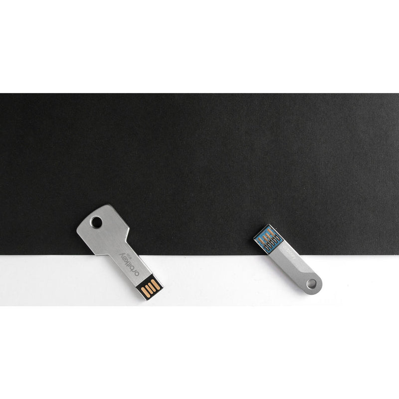 Orbitkey 2.0 USB-3.0 (32GB) Keychain | Silver