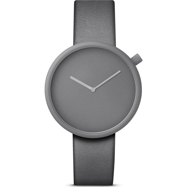 bulbul Ore 04 Men's Watch | Titanium Coated Steel on Grey Italian Leather
