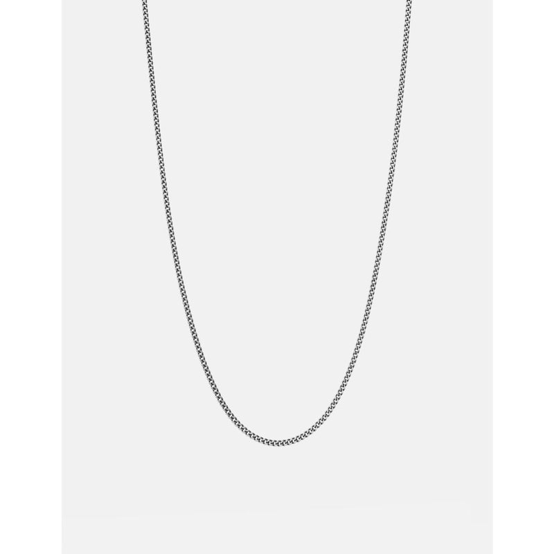Miansai Cuban Chain Necklace | Brushed Sterling Silver