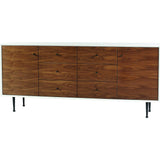 ION Design Cora Large Credenza | White/Brown P-12184