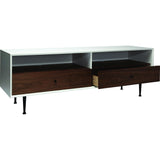 ION Design Cora Media Unit Small | White/Brown P-13048