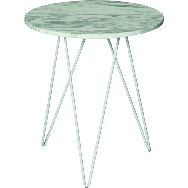 ION Design Solo Accent Table | White Marble P-19626