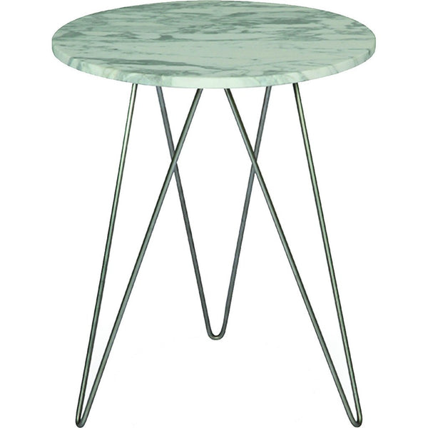 ION Design Solo Accent Table | Stainless Marble P-19627