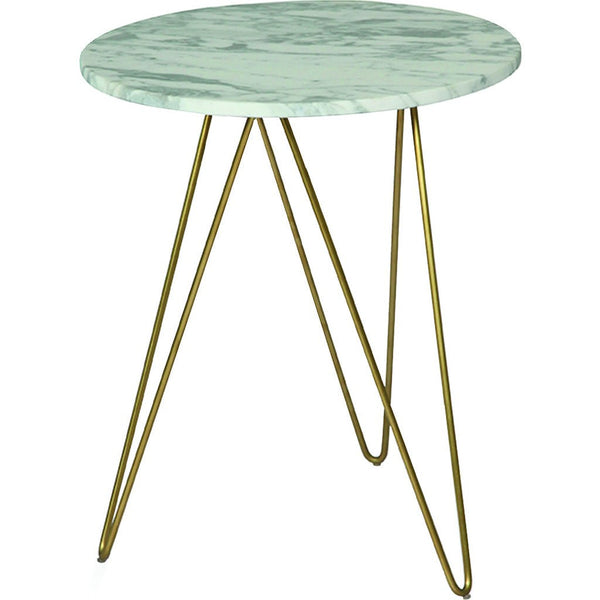 ION Design Solo Accent Table | White Marble P-19628