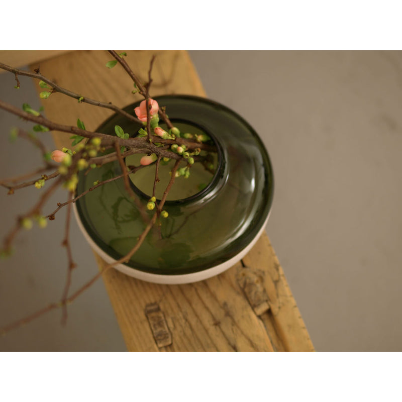 JIA Inc Lantern & Shade Vase + Tea Light Holder | Green