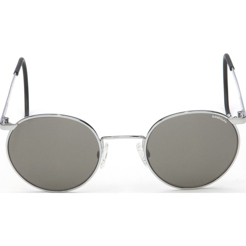 Randolph Engineering P-3 Bright Chrome Sunglasses | Gray Glass Cable 49/23MM P3P3711