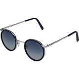 Randolph Engineering Fusion P3 Matte Chrome/Blue Sunglasses | Blue Gradient Skull P3P4402-I4-Ny