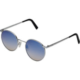 Randolph Engineering P-3 Matte Chrome Sunglasses | Oasis Metallic Nylon AR Skull 49/23MM P3P4406-NY