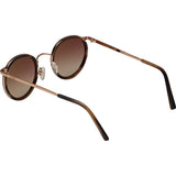 Randolph Engineering Fusion P3 23K Rose Gold/Brown Horn Sunglasses | Tan Gradient Skull P3P5404-I6-Ny