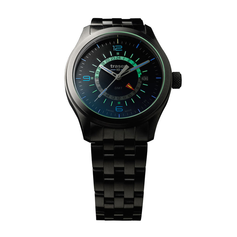 traser H3 Blue P59 Aurora GMT Watch | Steel Strap32-107036