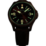 traser H3 Brown P67 Officer Automatic Watch | Leather Strap 108073