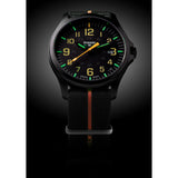 traser H3 Black/Orange P67 Officer Pro Gunmetal Watch | Textile Strap73-107425