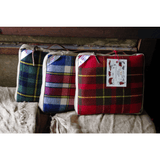 Faribault Pak-a-Robe Plaid Packable Wool Throw | Nokomis Red 17252 50x60