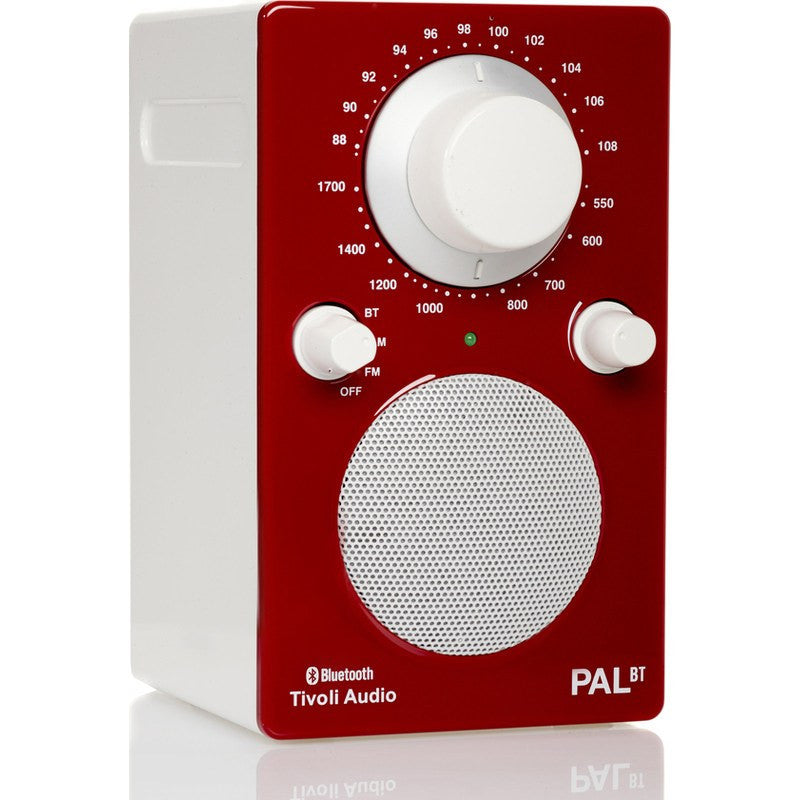 Tivoli Audio PAL BT Bluetooth Speaker Radio | Red/White PALBTGR