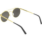 Randolph Engineering P-3 Shadow 23K Gold Sunglasses | Gray Glass Skull 49MM PBP1411