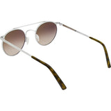 Randolph Engineering P-3 Shadow Bright Chrome Sunglasses | Tan Gradient Nylon Skull 49MM PBP3404-NY