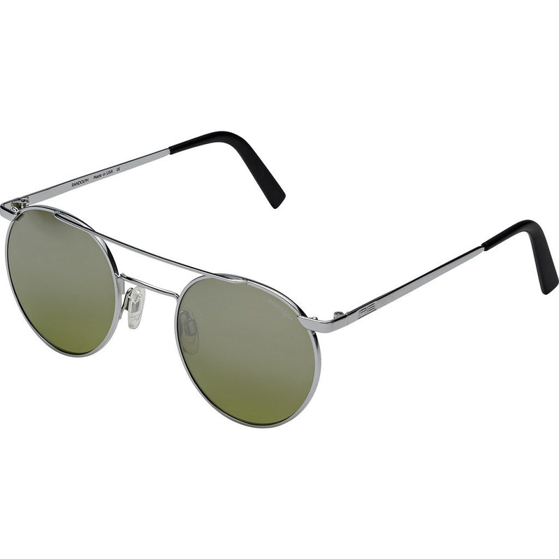 Randolph Engineering P3 Shadow Bright Chrome Sunglasses | Jade Metallic Nylon AR Skull 49/23MM PBP3410-NY