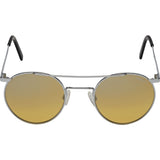 Randolph Engineering P3 Shadow Bright Chrome Sunglasses | Citron Metallic Nylon AR Skull 49/23MM PBP3415-NY