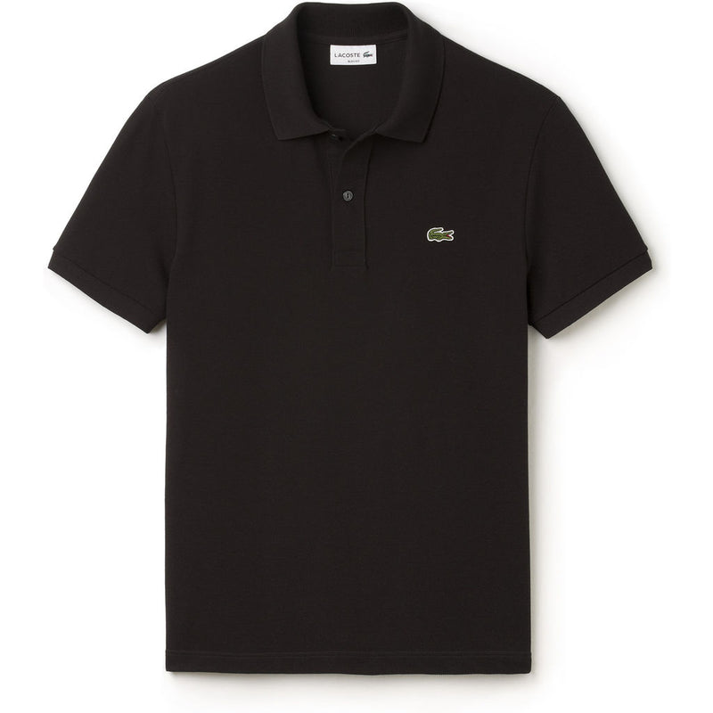 Lacoste Slim Fit Pique Men's Polo Shirt | Black
