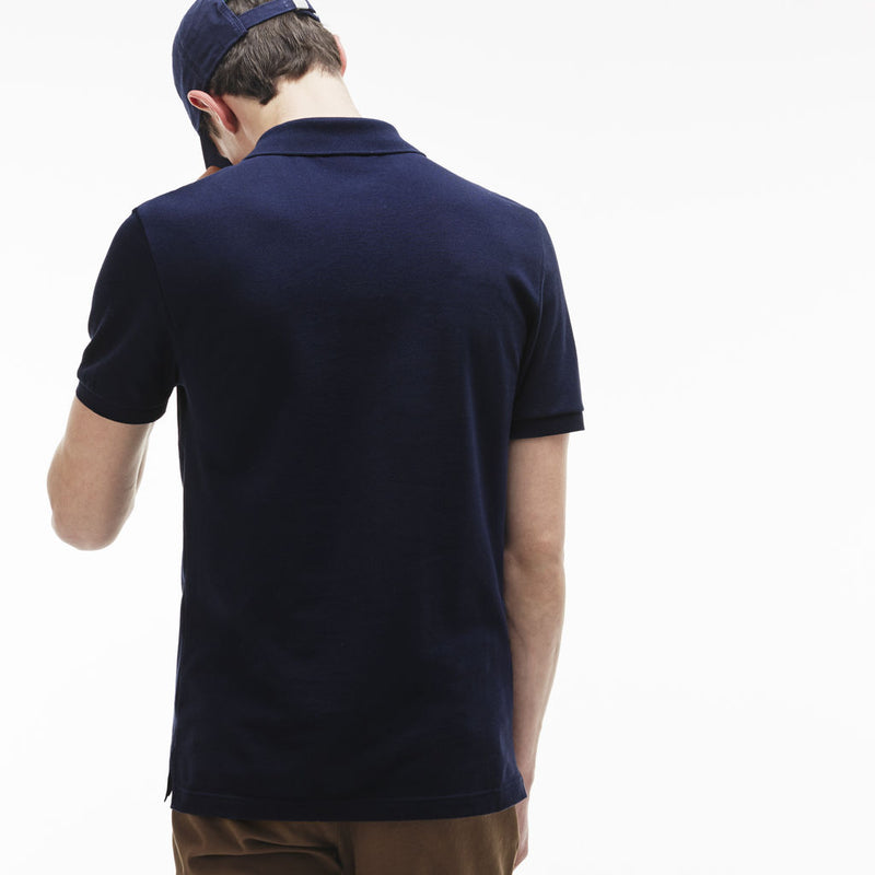 Lacoste Slim Fit Pique Men's Polo Shirt | Navy Blue