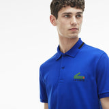Lacoste Slim Fit Graphic Pique Men's Polo Shirt | Steamer/Black