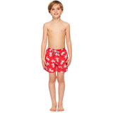 Tom & Teddy Boy's Pineapple Shorts | Blue & Crimson 