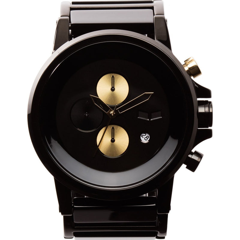 Vestal Plexi Acetate Watch | Black/Gold/Minimalist PLA024