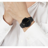 Projects Watches Past, Present & Future Watch | Black / Leather Band 7214 BL-40