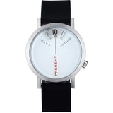 Projects Watches Daniel Will-Harris 40mm Past, Present & Future Watch | Black/White Leather