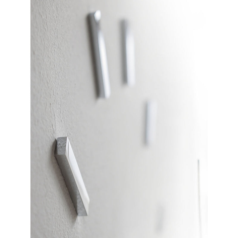 Nomon Puntos Suspensivos 12 Wall Clock | Steel/Chromed Brass