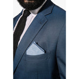 Hook & Albert Billary Pocket Square | Blue PSSBC16S-NVY-OS