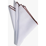 Hook & Albert Telfair Pocket Square | Red PSSDC15F-WHMR-OS