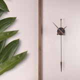 Nomon Punta Wall Clock | Oak finish/Glassfibre/Polystyrene