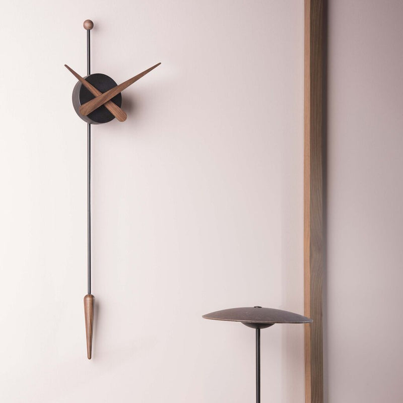 Nomon Punta Wall Clock | Oak finish/Glassfibre/Polystyrene