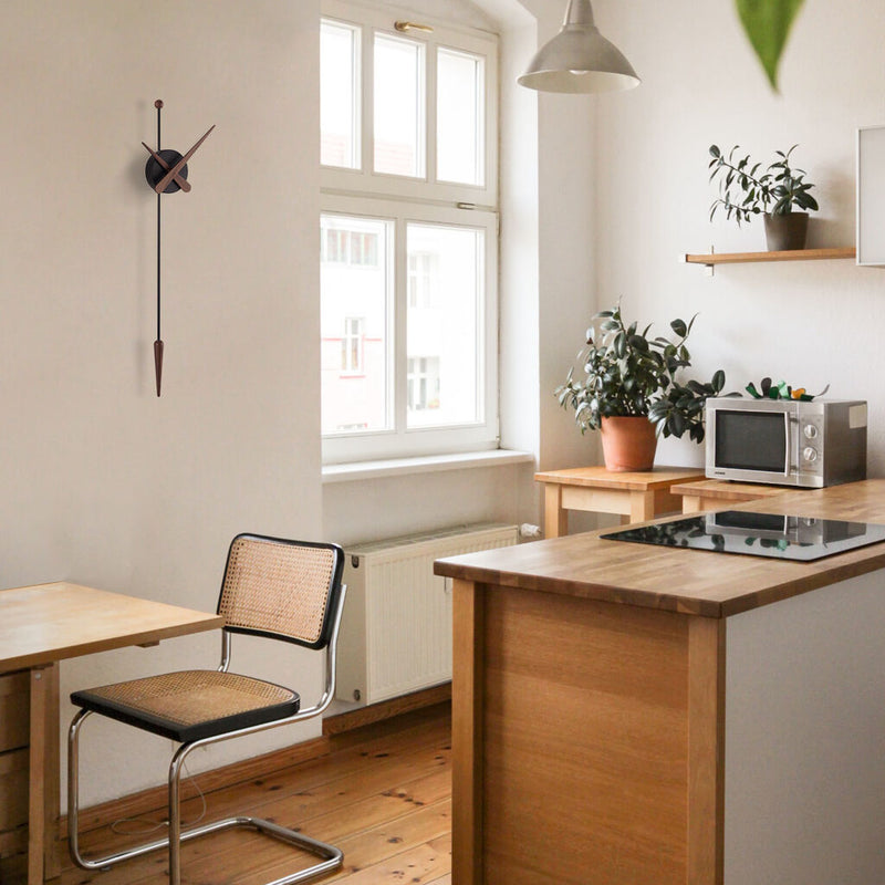 Nomon Punta Wall Clock | Oak finish/Glassfibre/Polystyrene