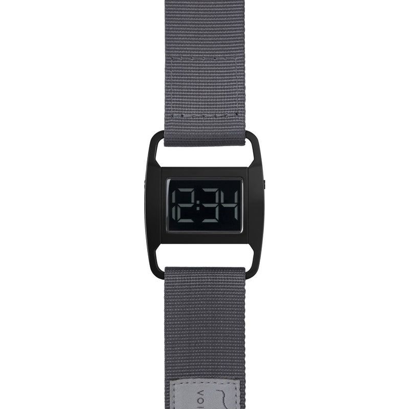 VOID PXR-5 Polished Black Watch | Grey Nylon PXR5-PB/GY