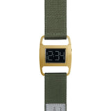 VOID PXR-5 Polished Gold Watch | Olive Nylon PXR5-PG/OL