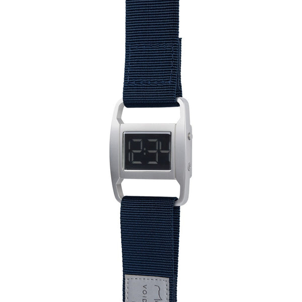 VOID PXR-5 Matte Silver Watch | Navy Nylon PXR5-SI/NY