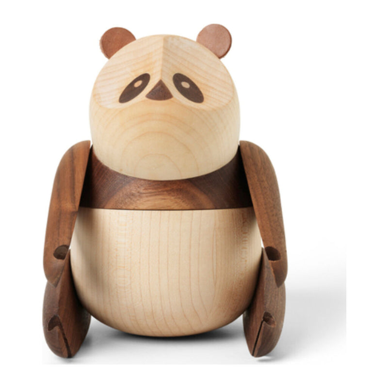 Architectmade Large Wooden Panda | Walnut & Maplewood