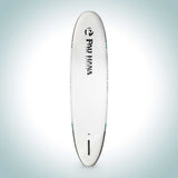 Pau Hana Big EZ Hawaiian Air 11' Inflatable Paddle Board | White/Black/Teal