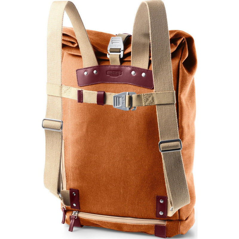Brooks England Pickwick 24L Large Day Backpack | Goosebeak/Maroon B2003133
