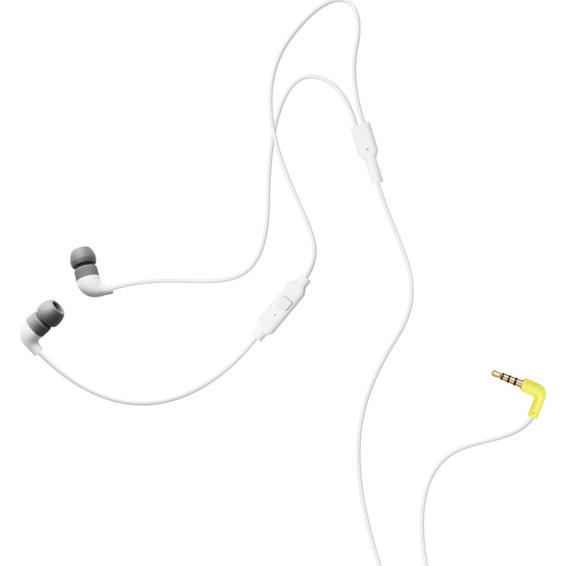 AIAIAI Pipe Earphones with One Button Mic | White