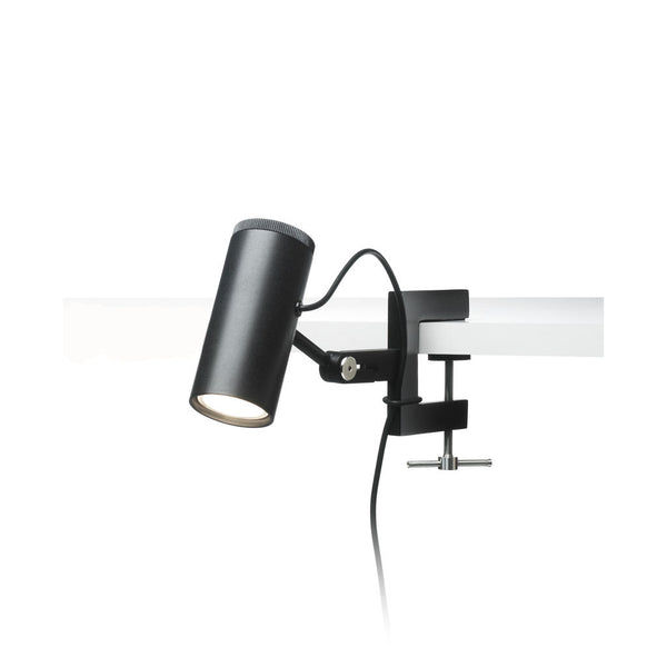 Marset Polo A Shelf Light with Clamp | Black