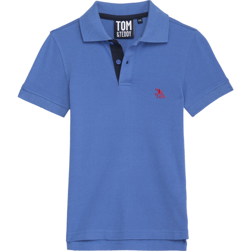 Tom & Teddy Kid's Polo Shirt | Regatta Blue / 5-6
