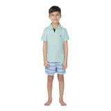 Tom & Teddy Kid's Polo Shirt | Whisper Blue