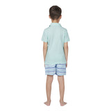 Tom & Teddy Kid's Polo Shirt | Whisper Blue